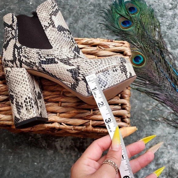 Sam Edelman Abella Platform Snake Embossed Boots - Picture 13 of 13